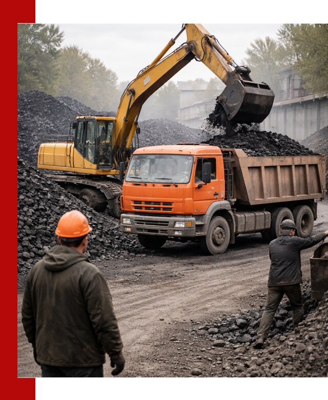 Доставка угля автотранспортом в Глазове быстро и выгодно