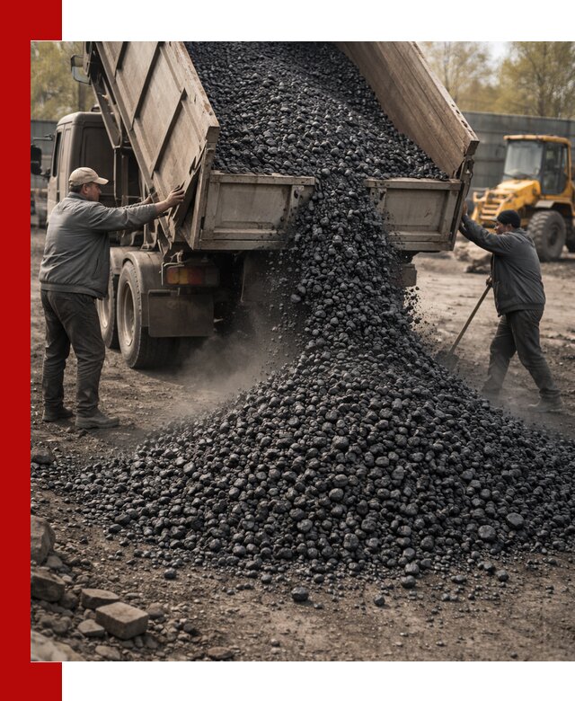 Доставка угля семечка самосвалами в Глазове