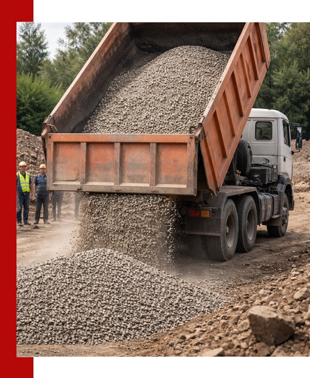 Доставка сыпучих материалов самосвалом в Глазове быстро и надежно