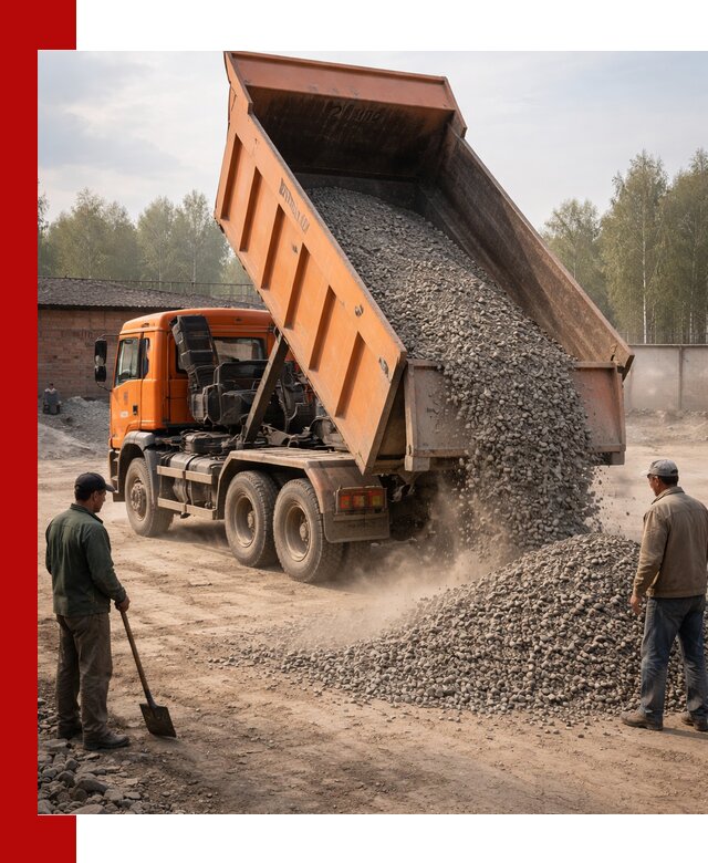 Доставка самосвалом 20 м3 в Глазове быстро и надежно