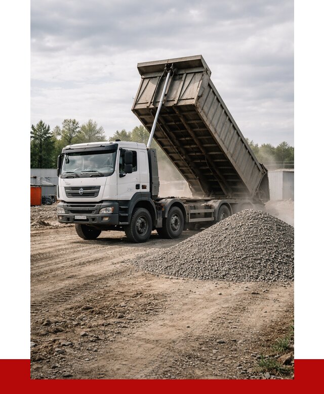 Доставка самосвалом 40 кубов в Глазове от 9183 р. | ПРОНЕРУДГлз