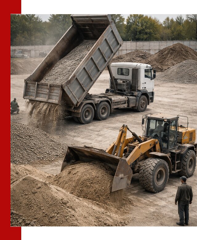 Перевозка сыпучих грузов самосвалами и бортовыми в Глазове