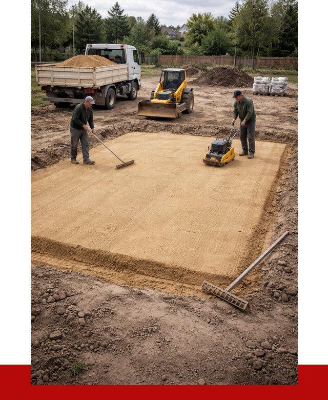 Устройство песчаной подушки в Глазове от 4591 р. ПРОНЕРУДГлз