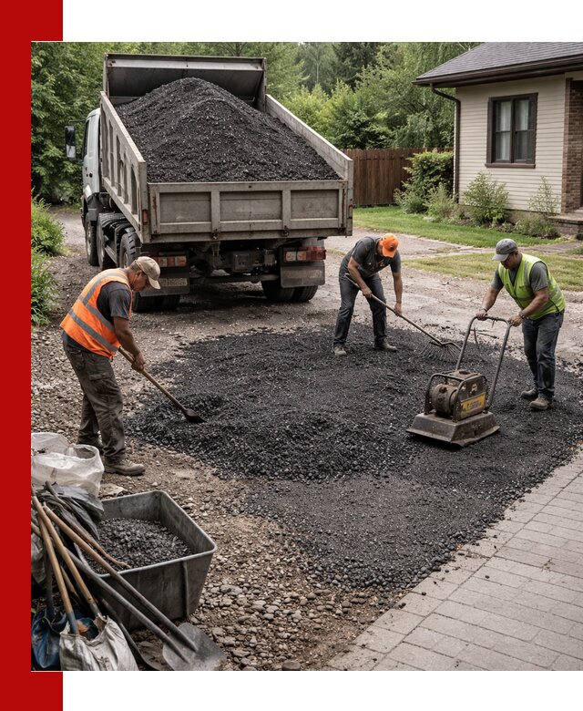 Асфальтовая крошка для двора с доставкой в Глазове